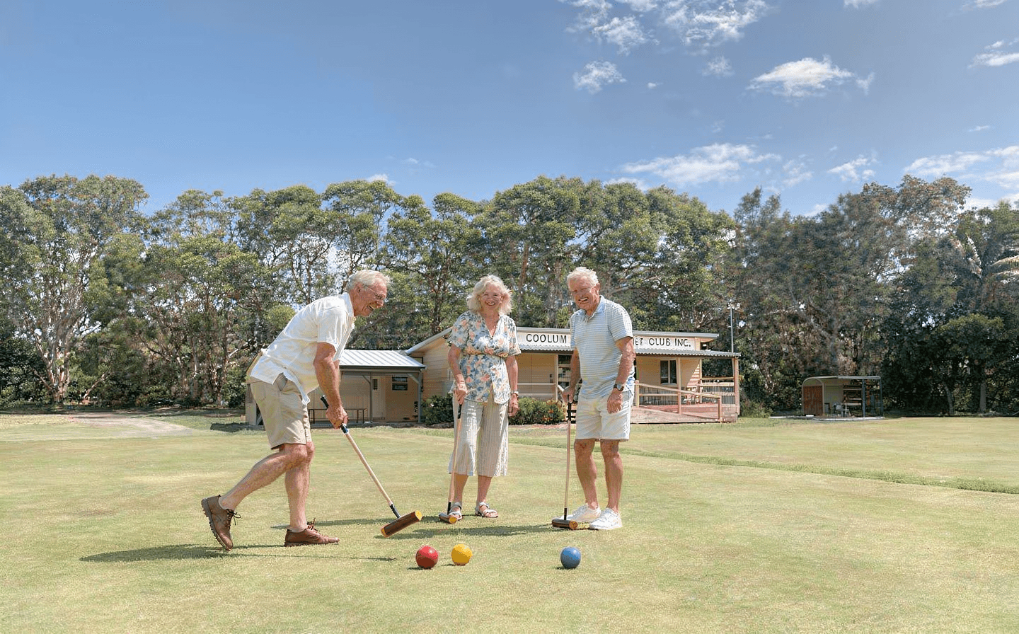 Social gathering at Coolum Croquet